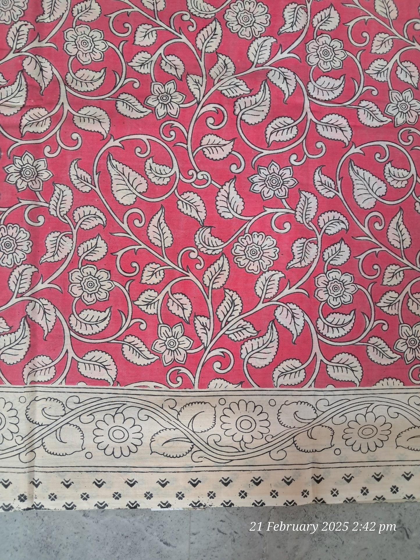 Cotton kalamkari sarees