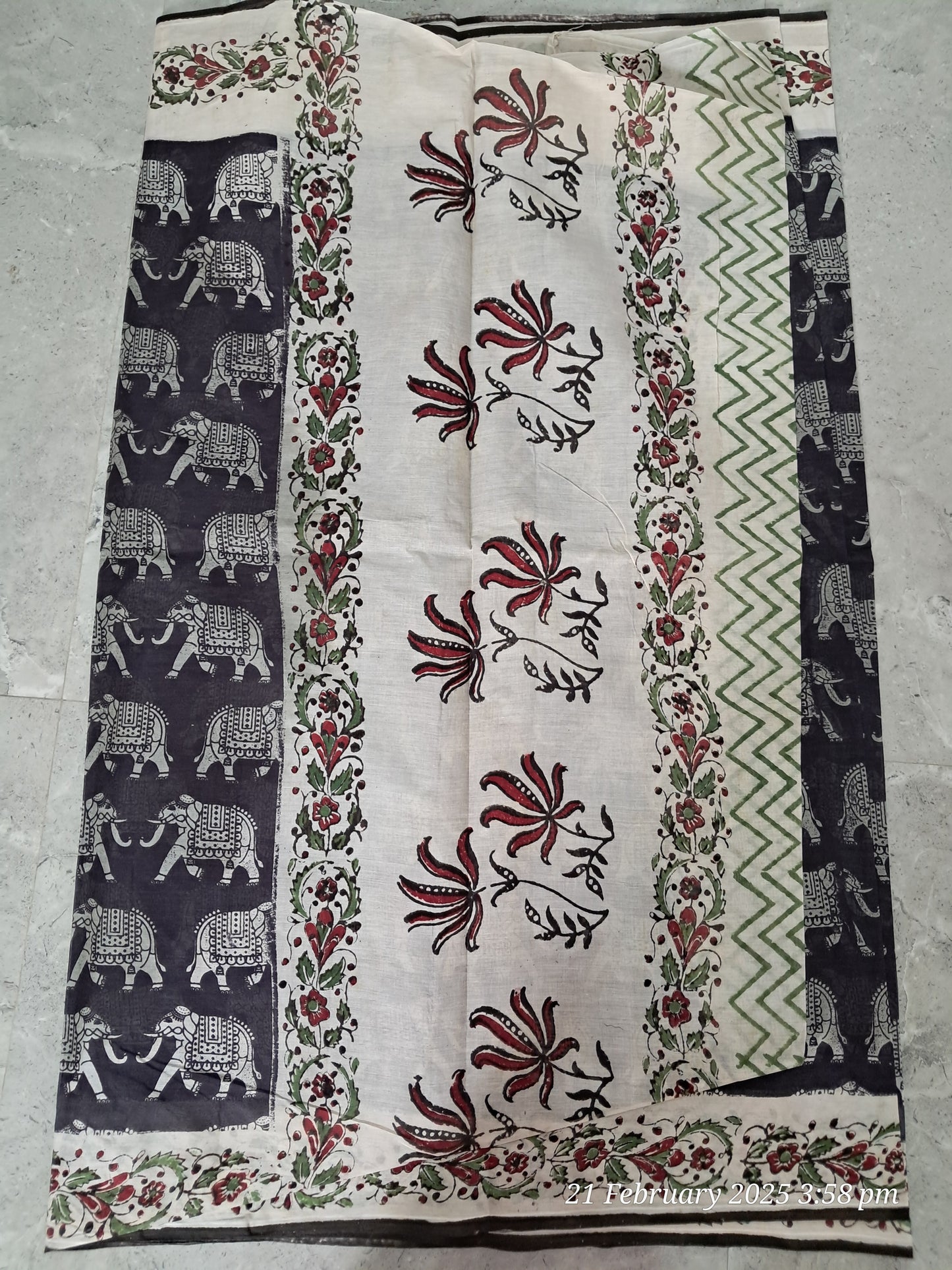 Cotton kalamkari sarees