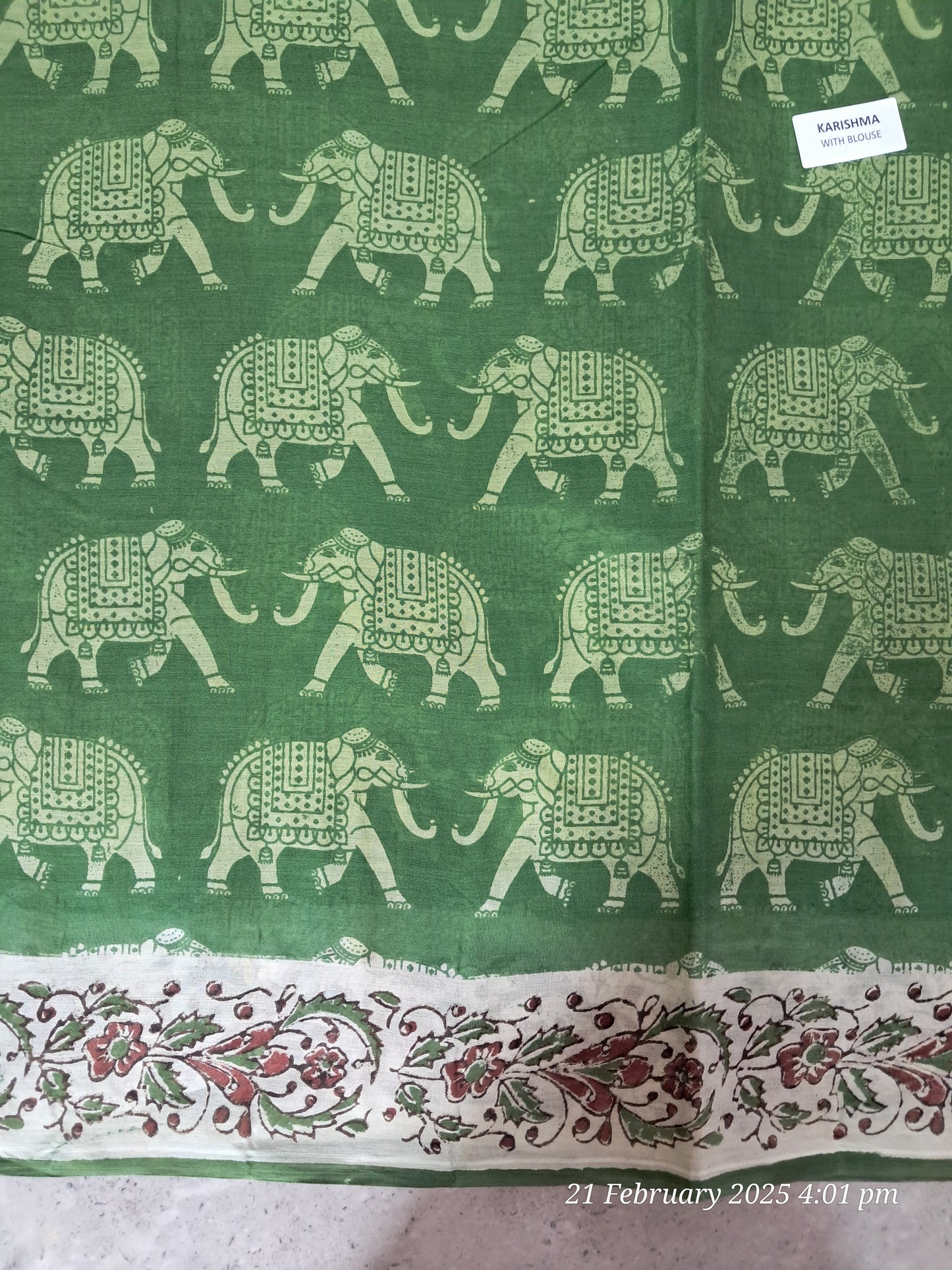 Cotton kalamkari sarees