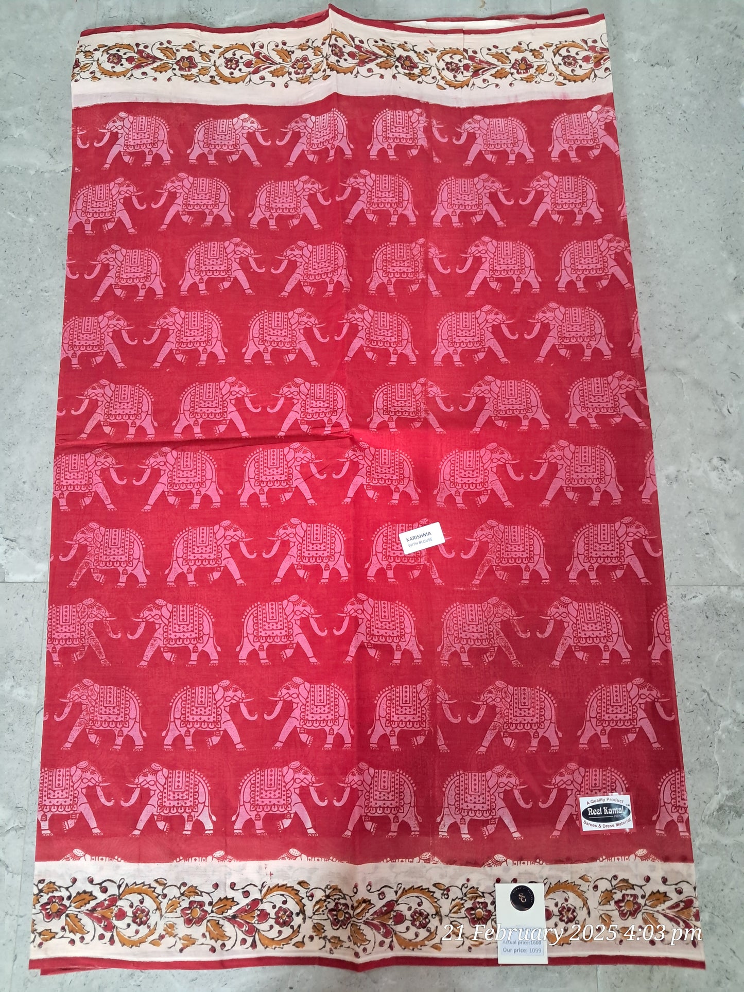 Cotton kalamkari sarees