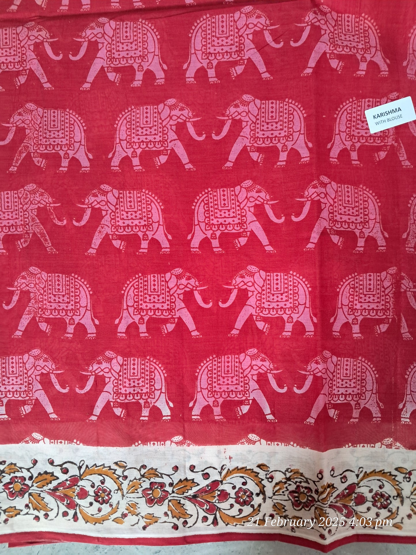 Cotton kalamkari sarees