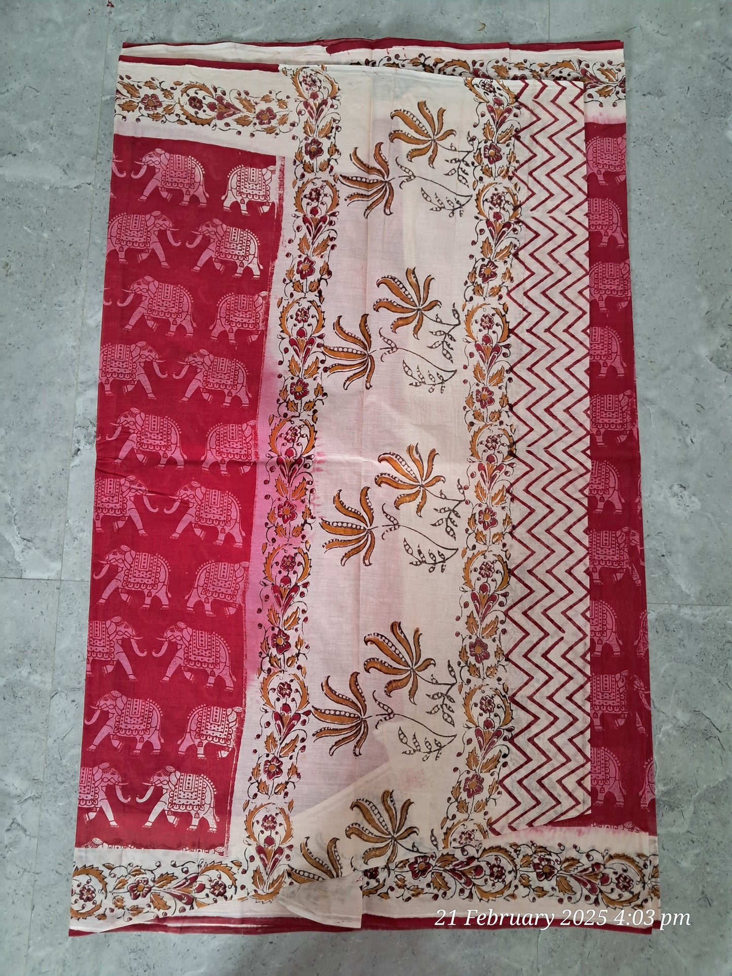 Cotton kalamkari sarees