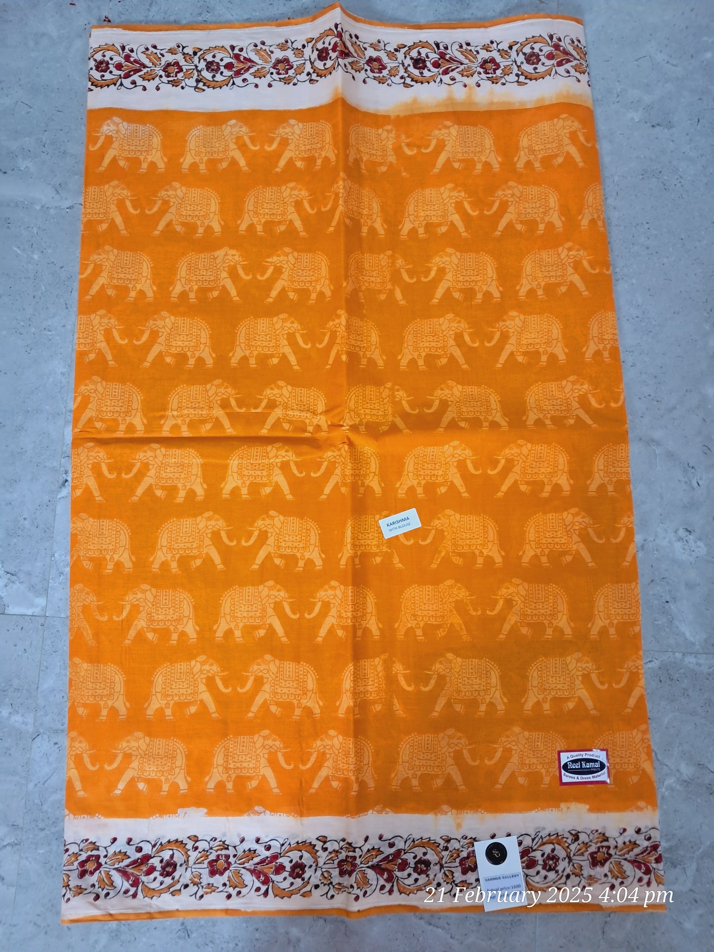 Cotton kalamkari sarees