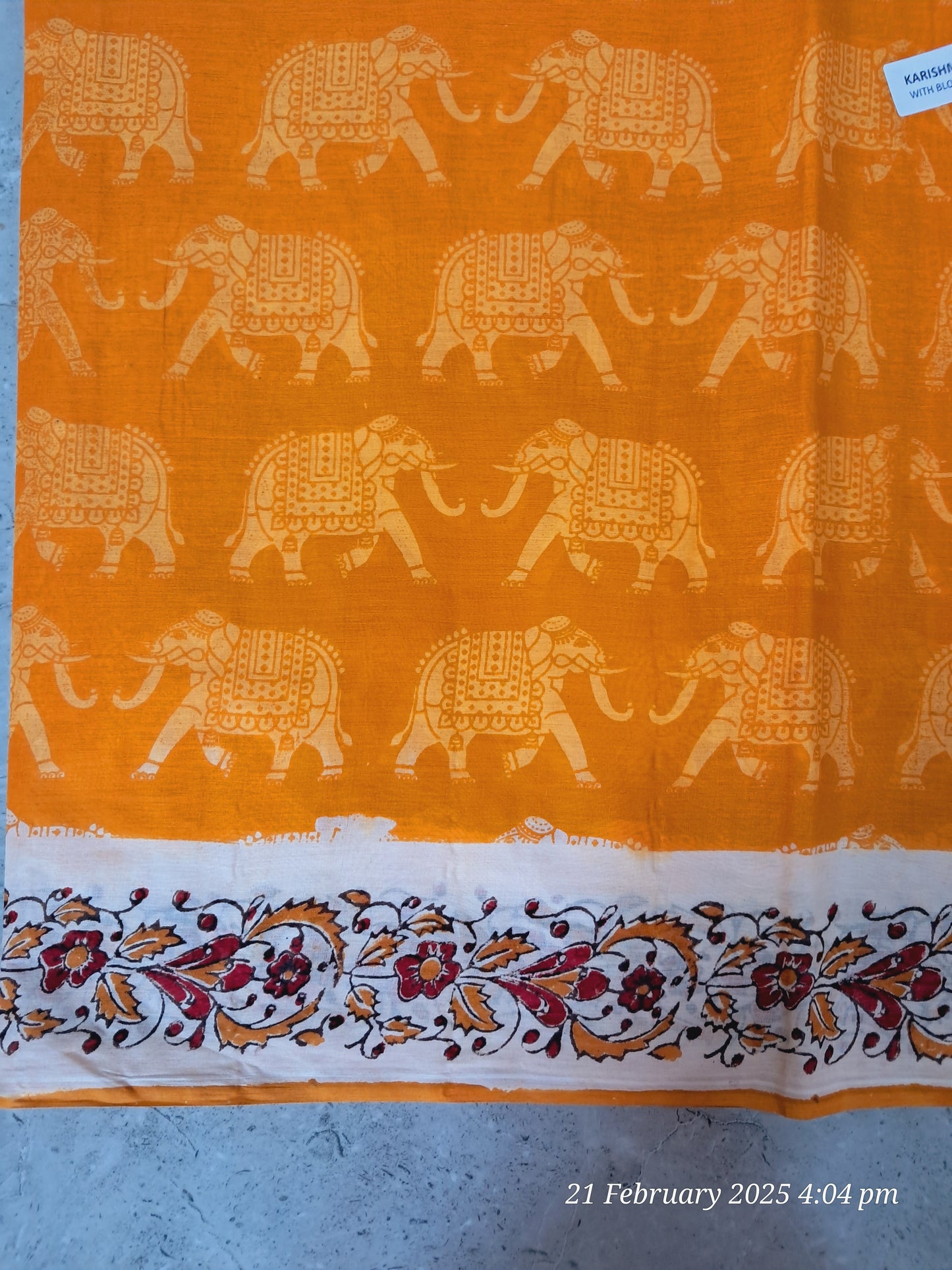 Cotton kalamkari sarees