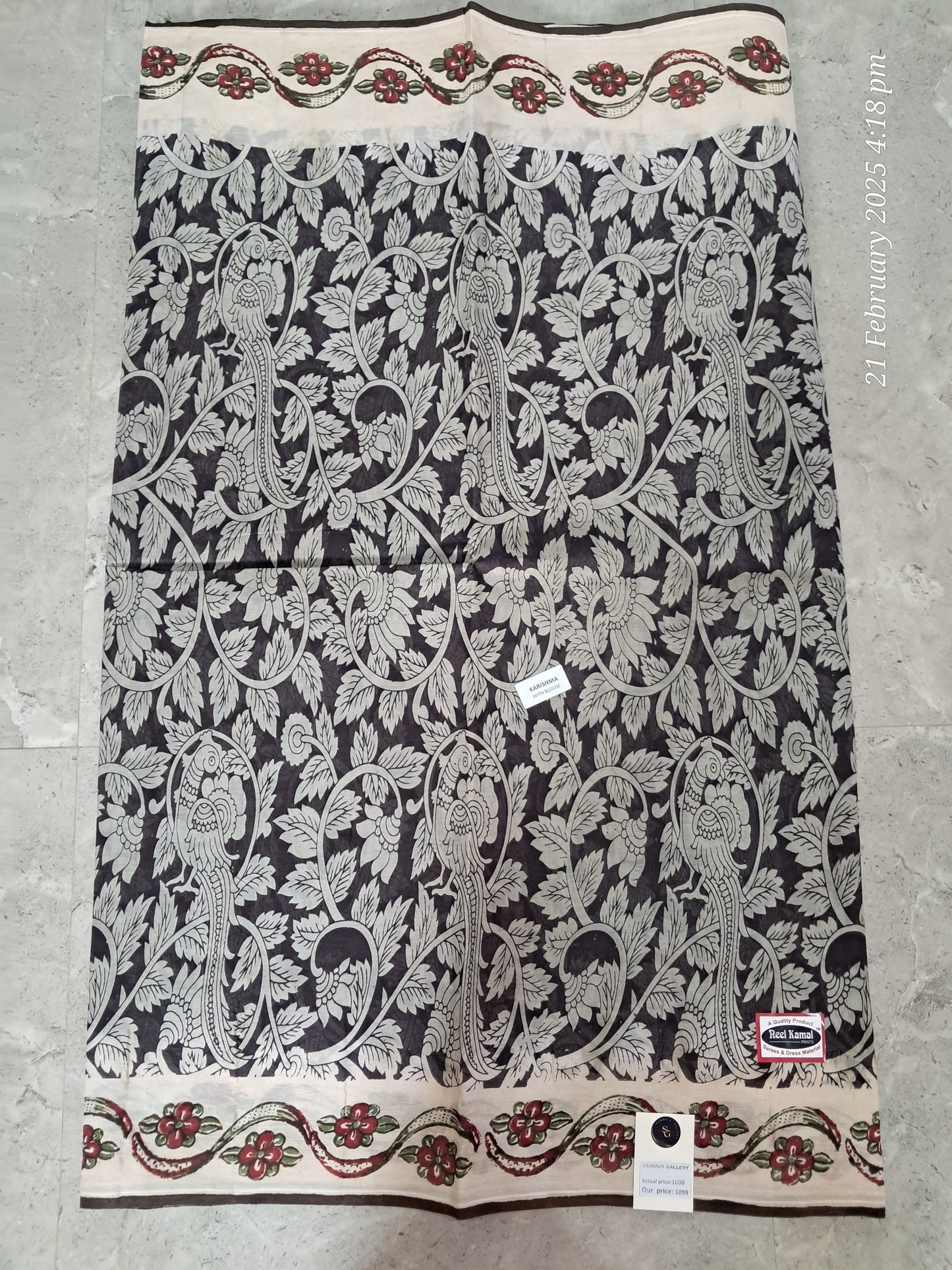 Cotton kalamkari sarees