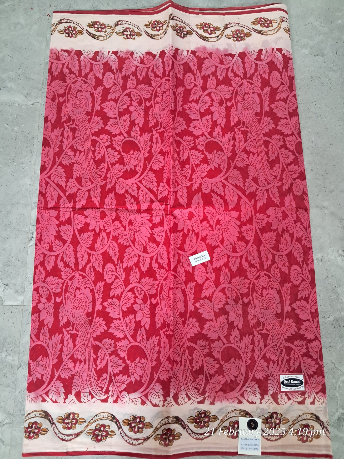 Cotton kalamkari sarees