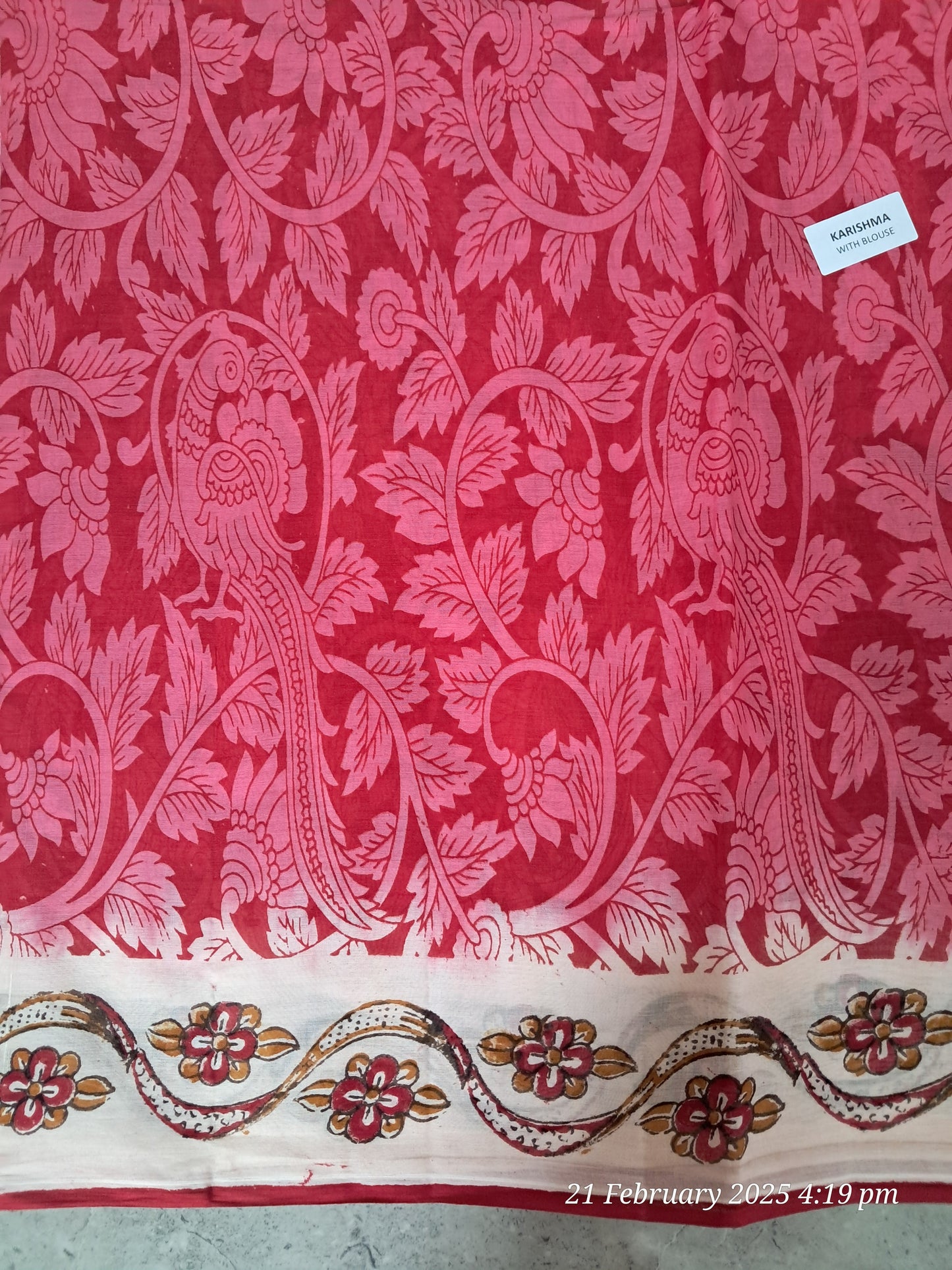 Cotton kalamkari sarees