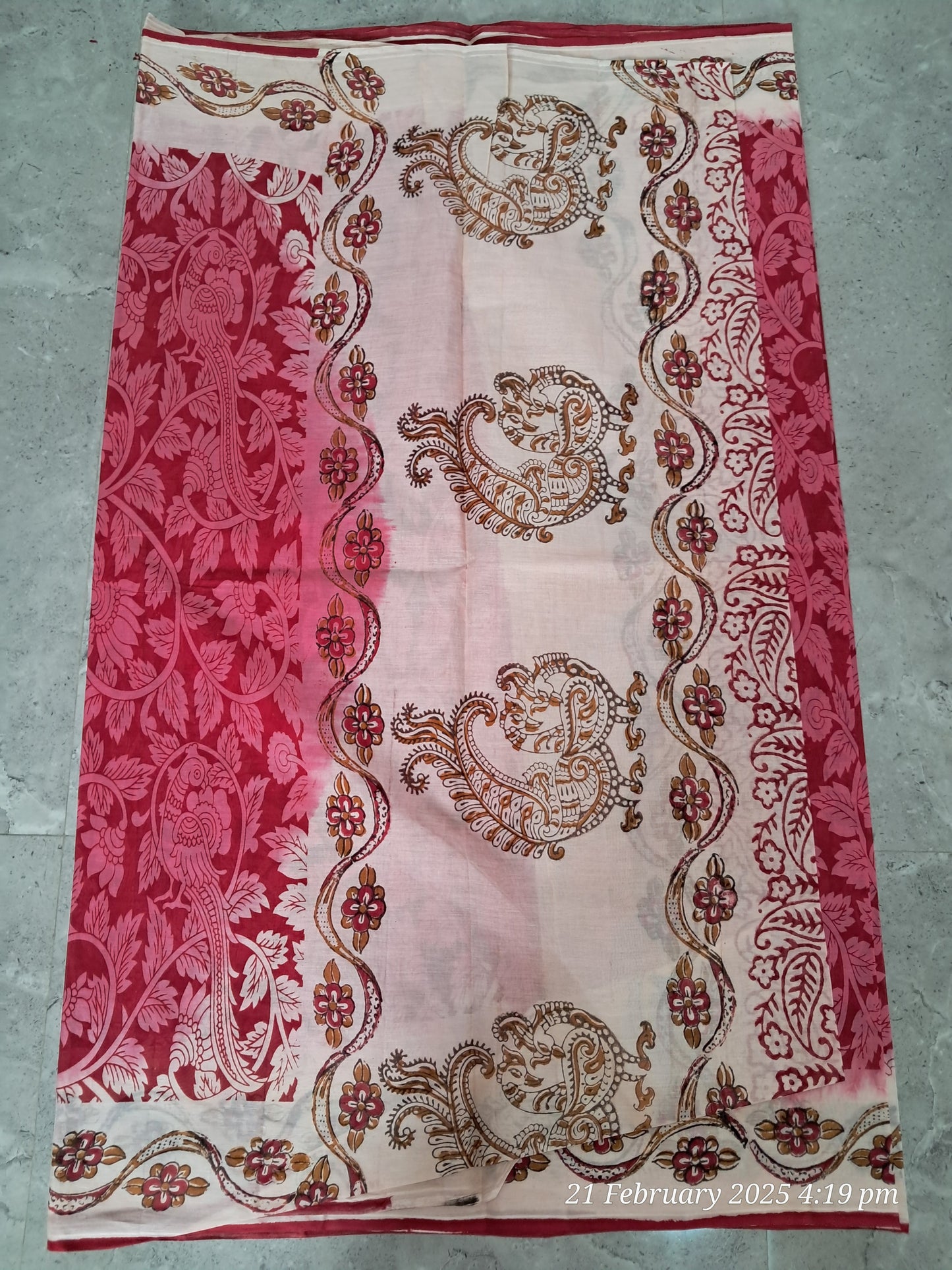 Cotton kalamkari sarees