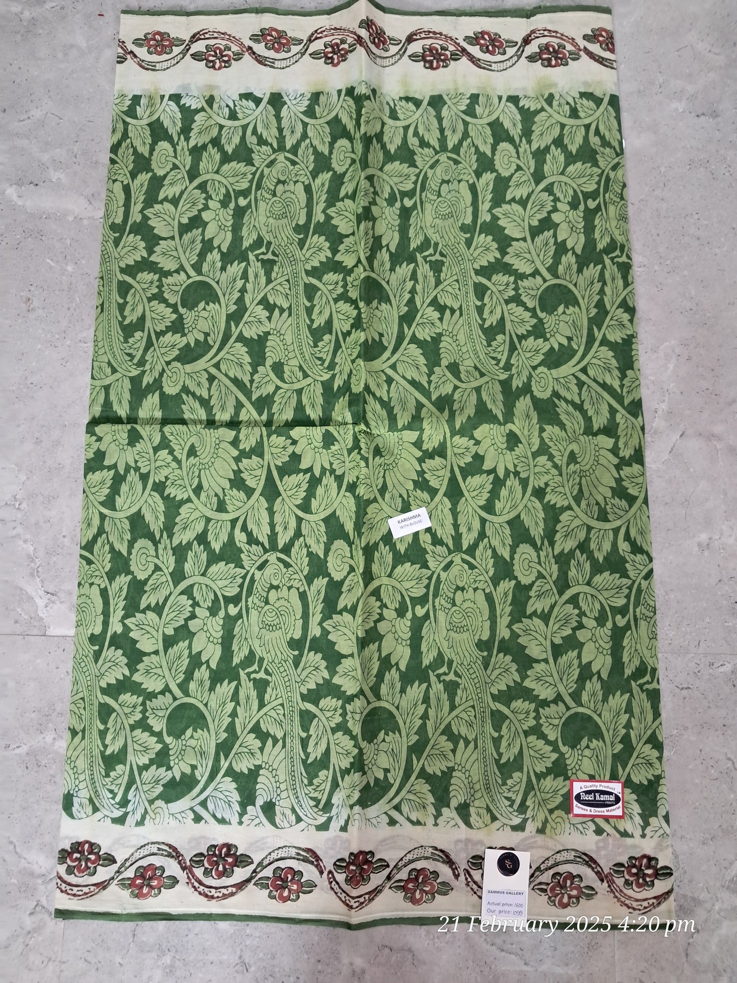 Cotton kalamkari sarees