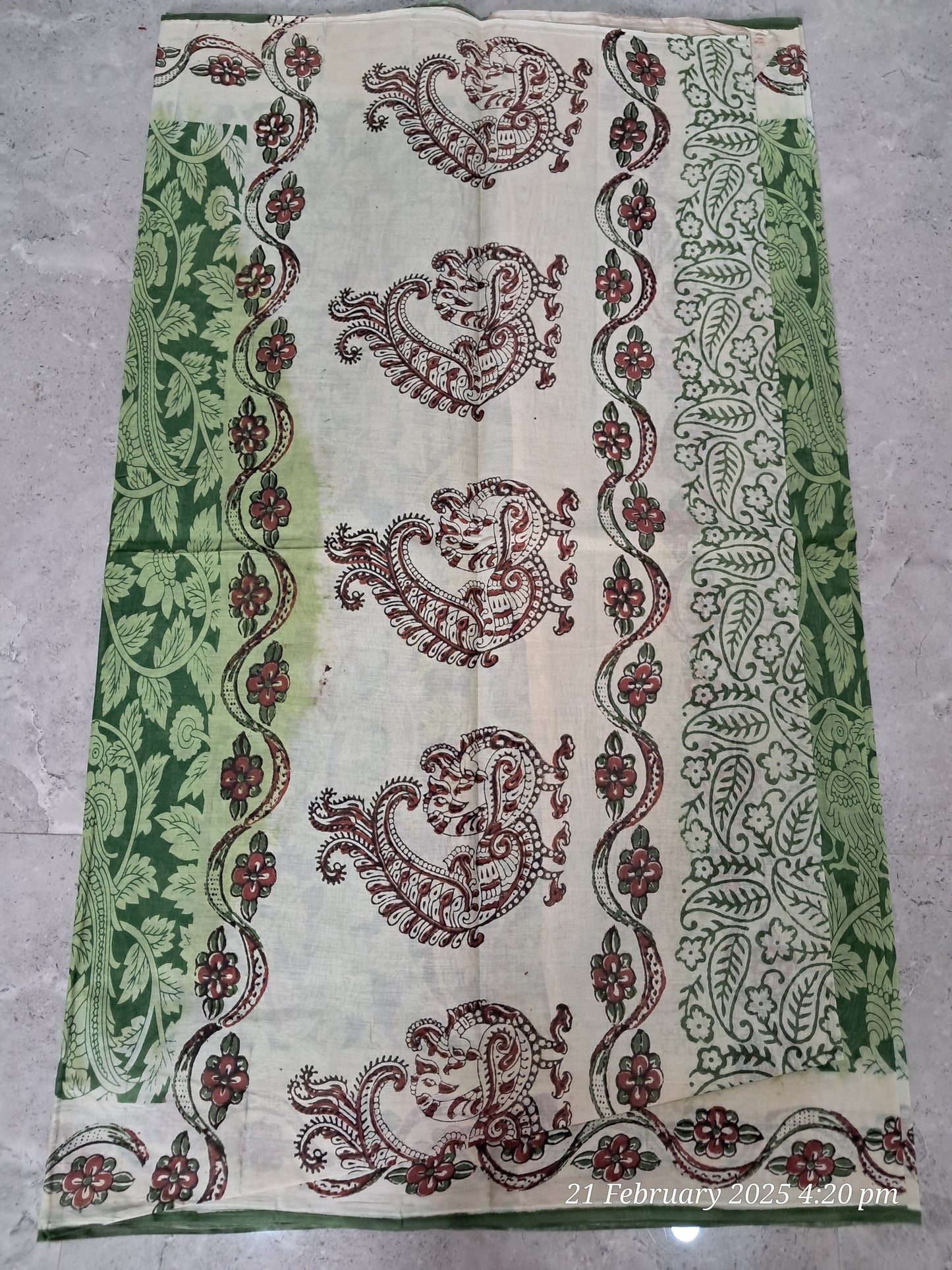 Cotton kalamkari sarees