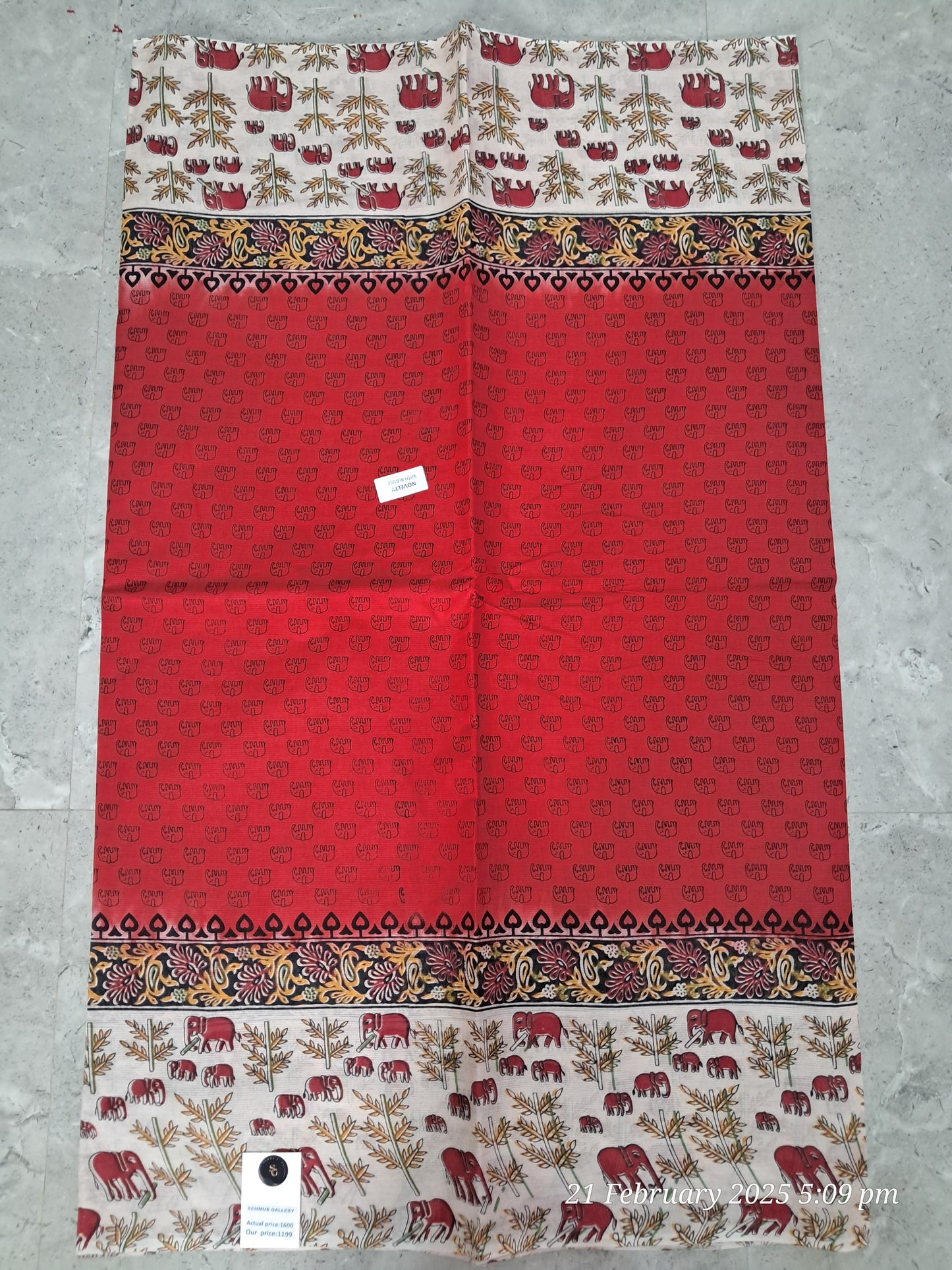 Cotton kalamkari sarees