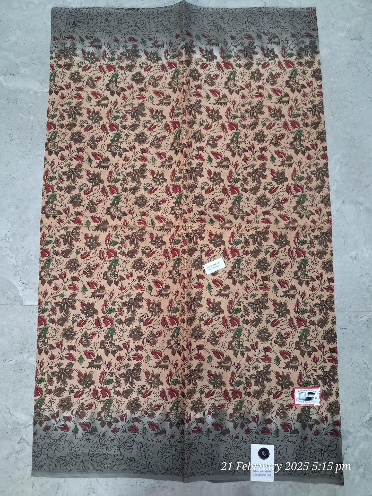 Cotton kalamkari sarees