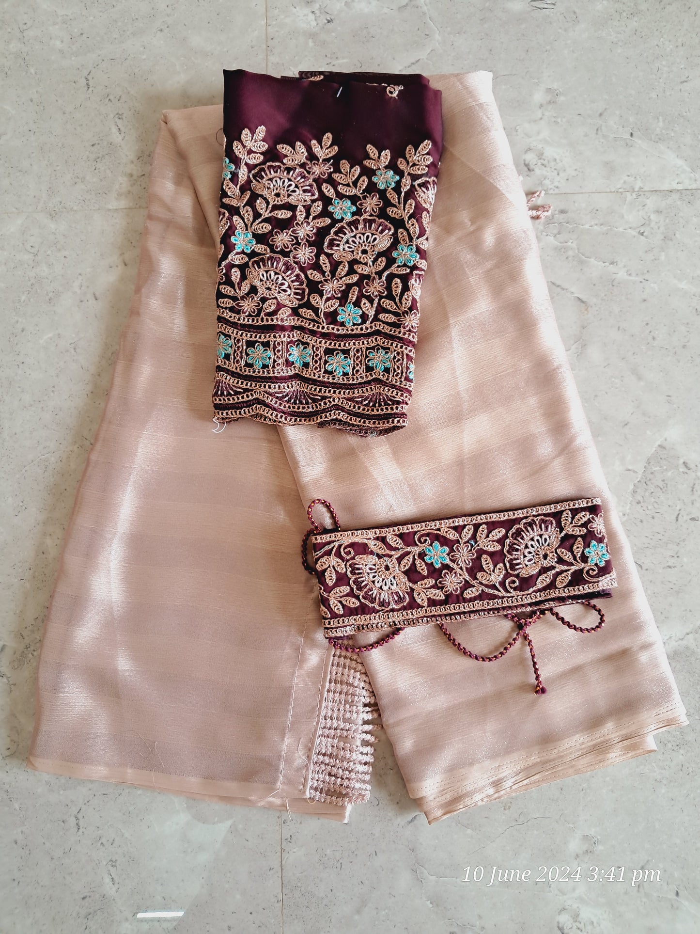 Pure crepe chiffon sarees