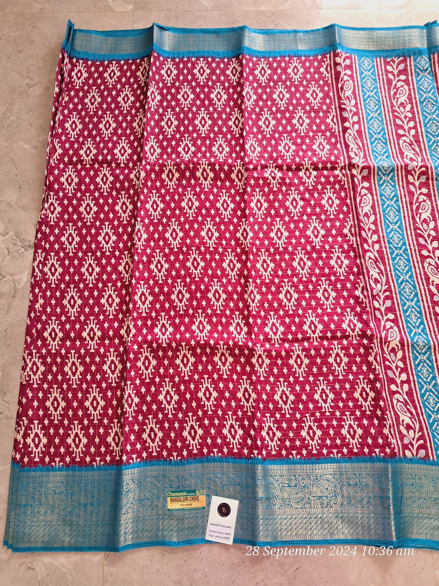 Mangalagiri checks sarees