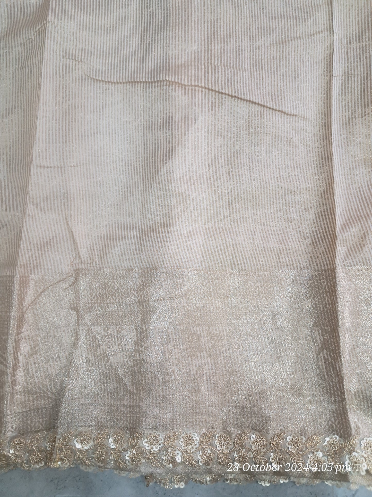 Tissue crush sarees