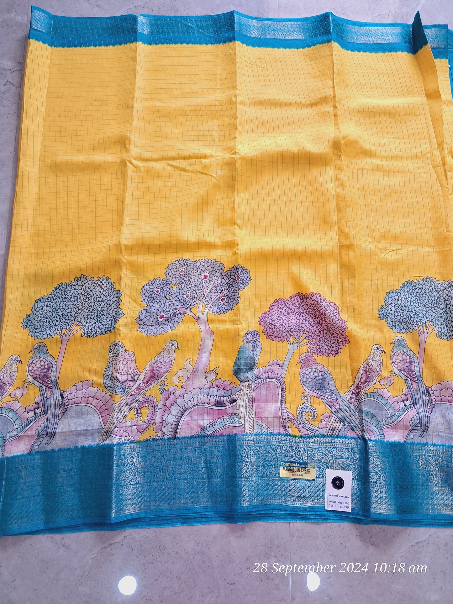 Mangalagiri checks sarees