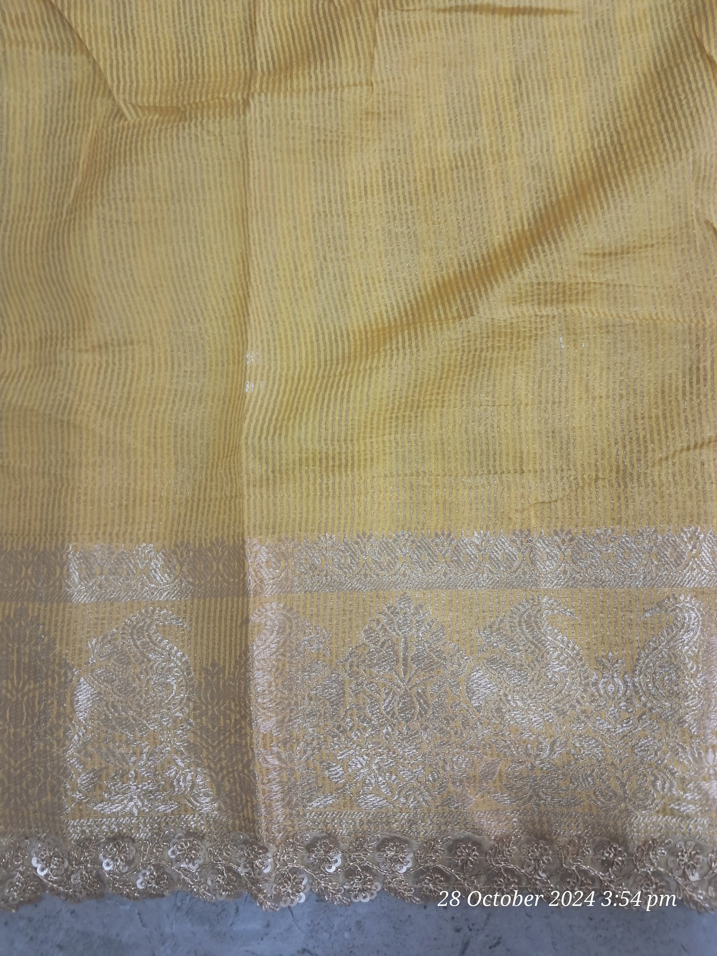 Tissue crush sarees