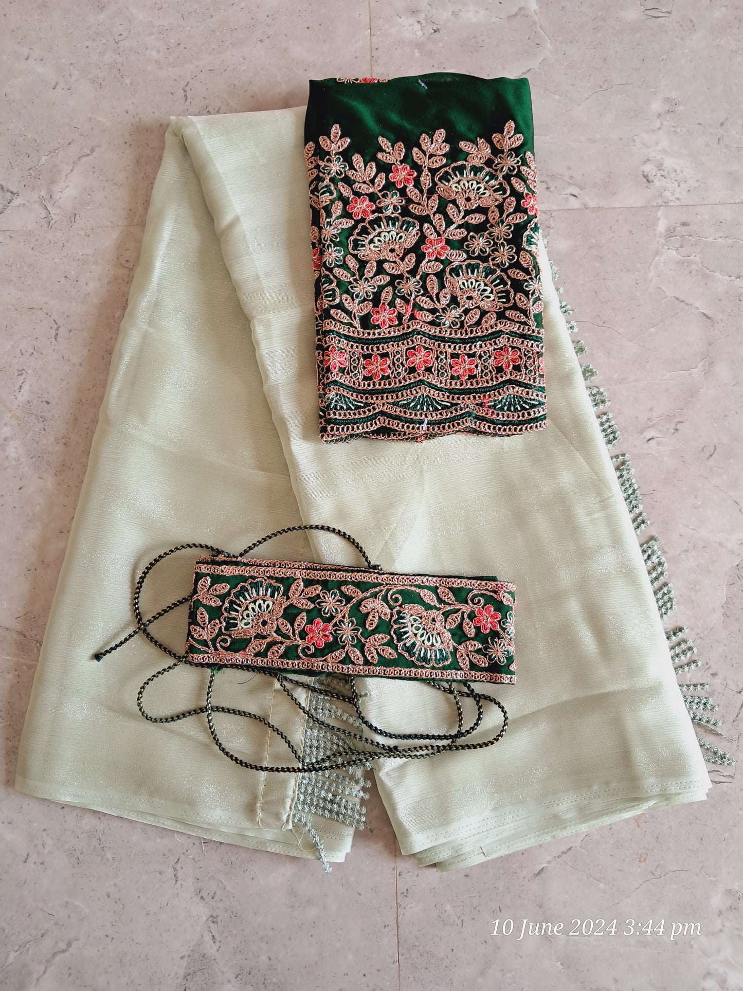 Pure crepe chiffon sarees