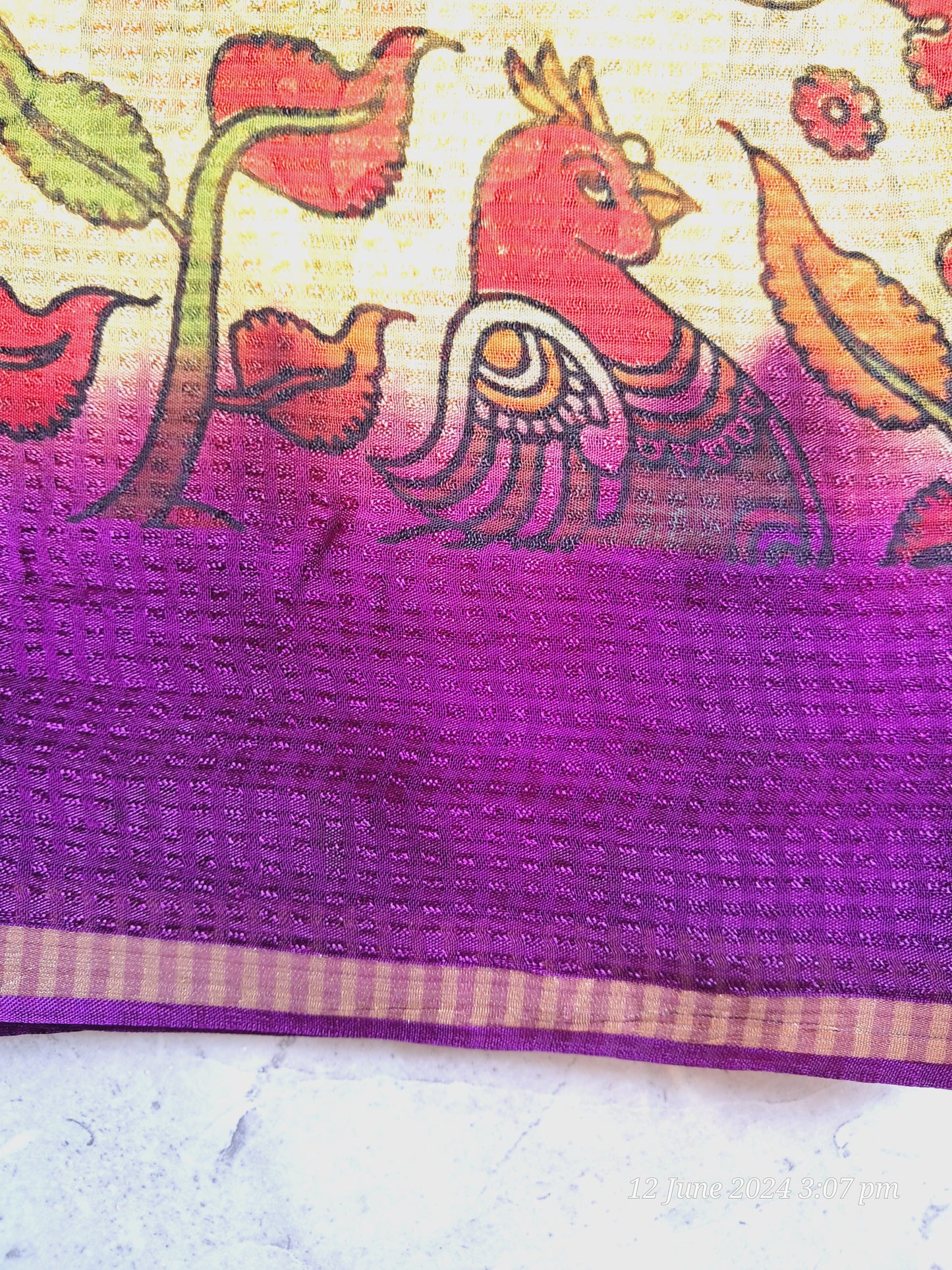Kalamkari print sarees