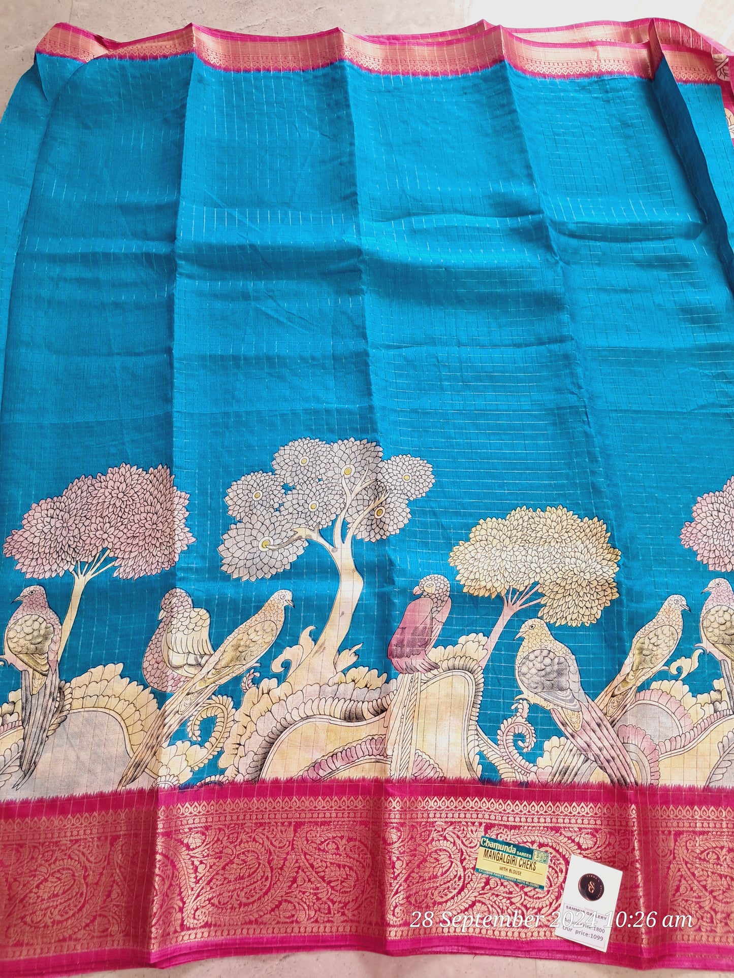 Mangalagiri checks sarees