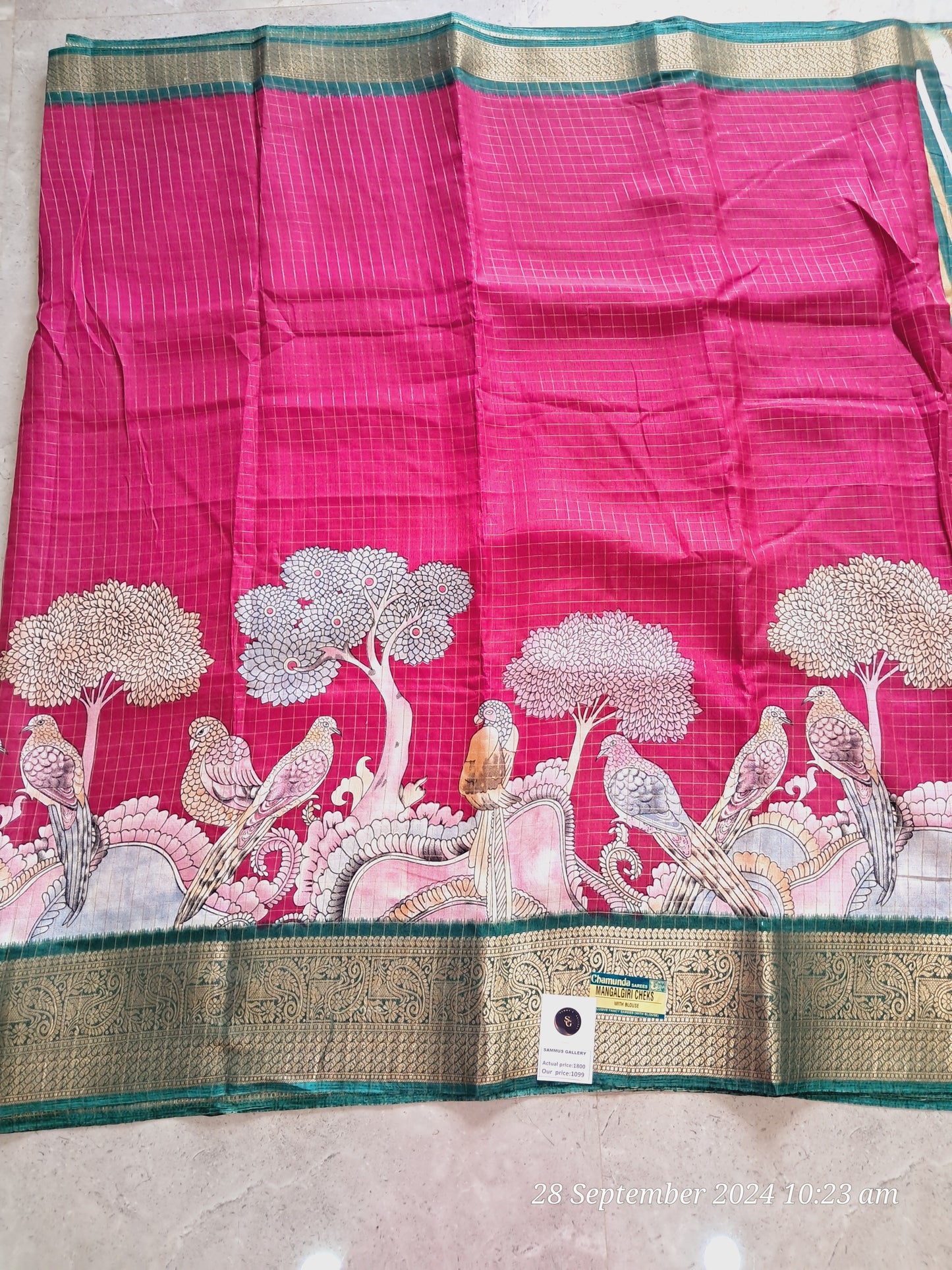Mangalagiri checks sarees