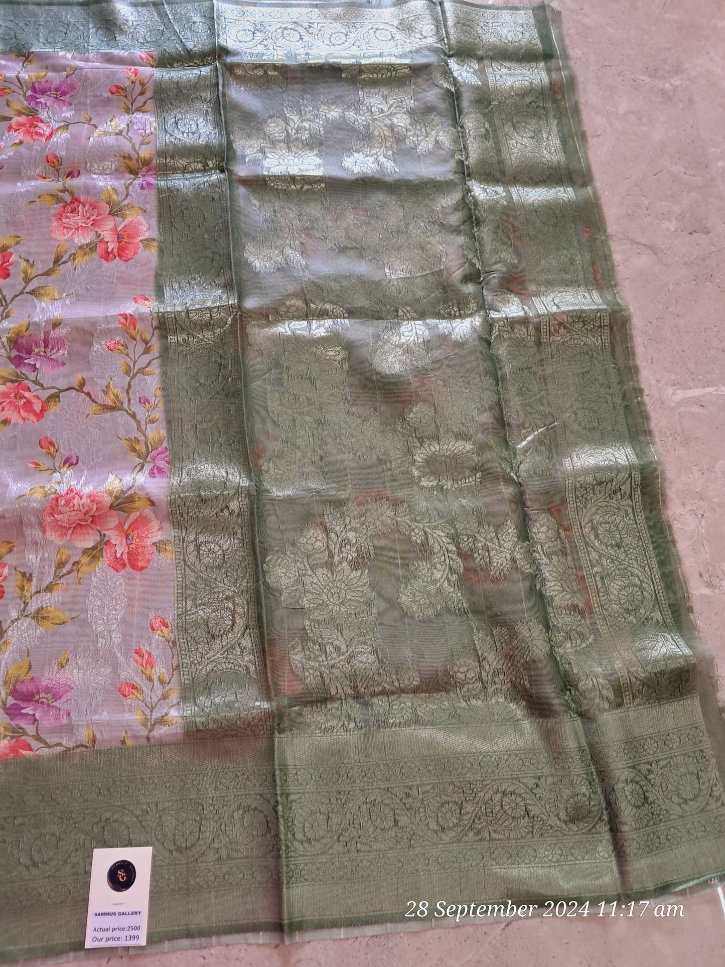 Burberry silk sarees