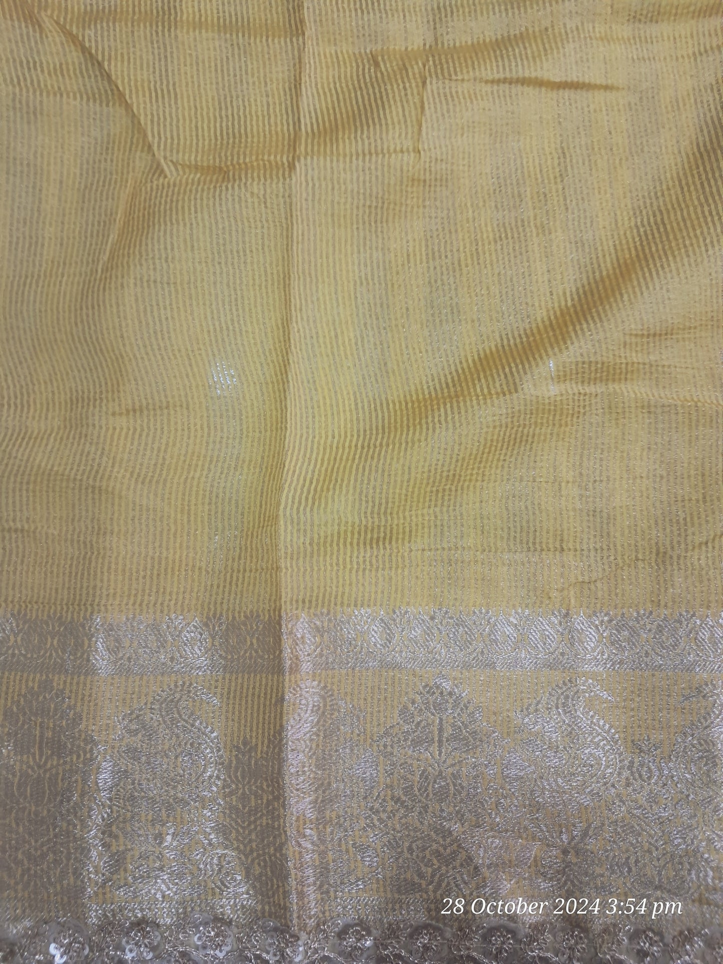Tissue crush sarees