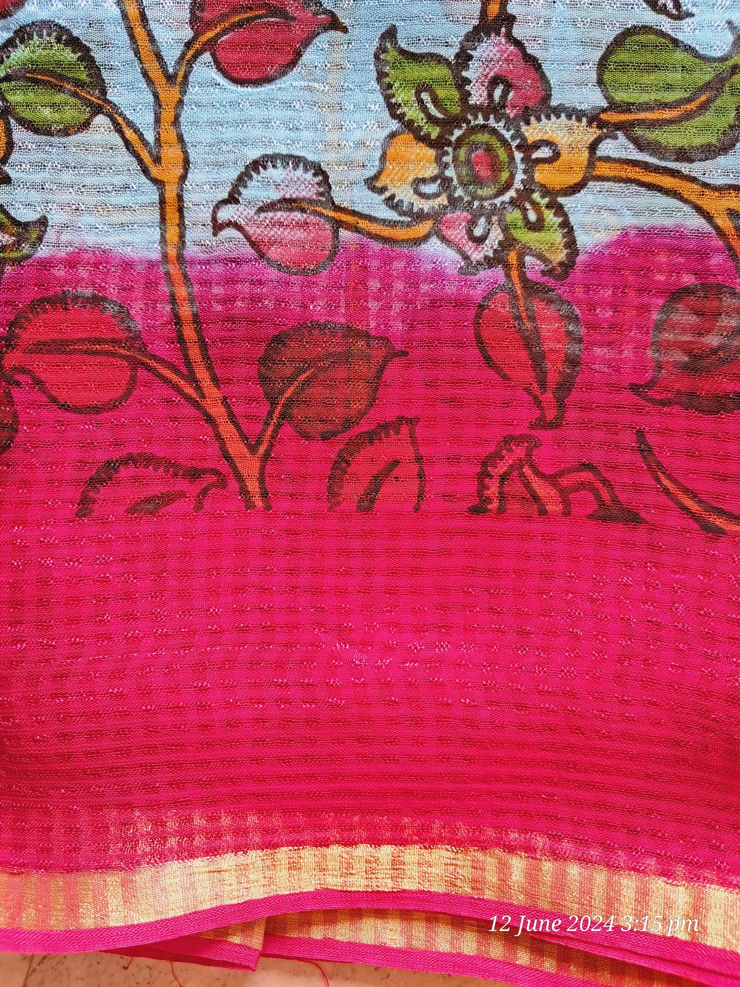 Kalamkari print sarees