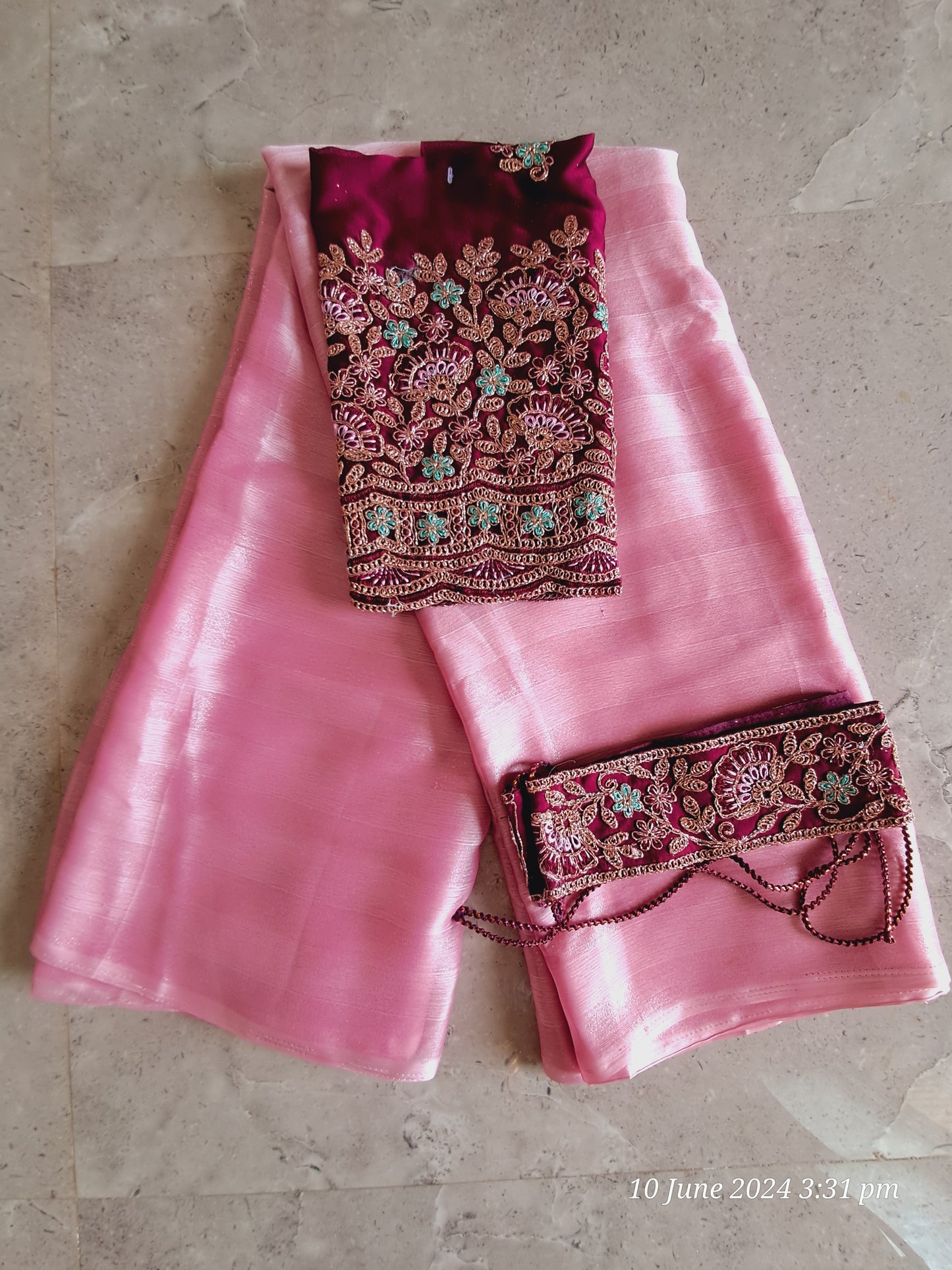 Pure crepe chiffon sarees