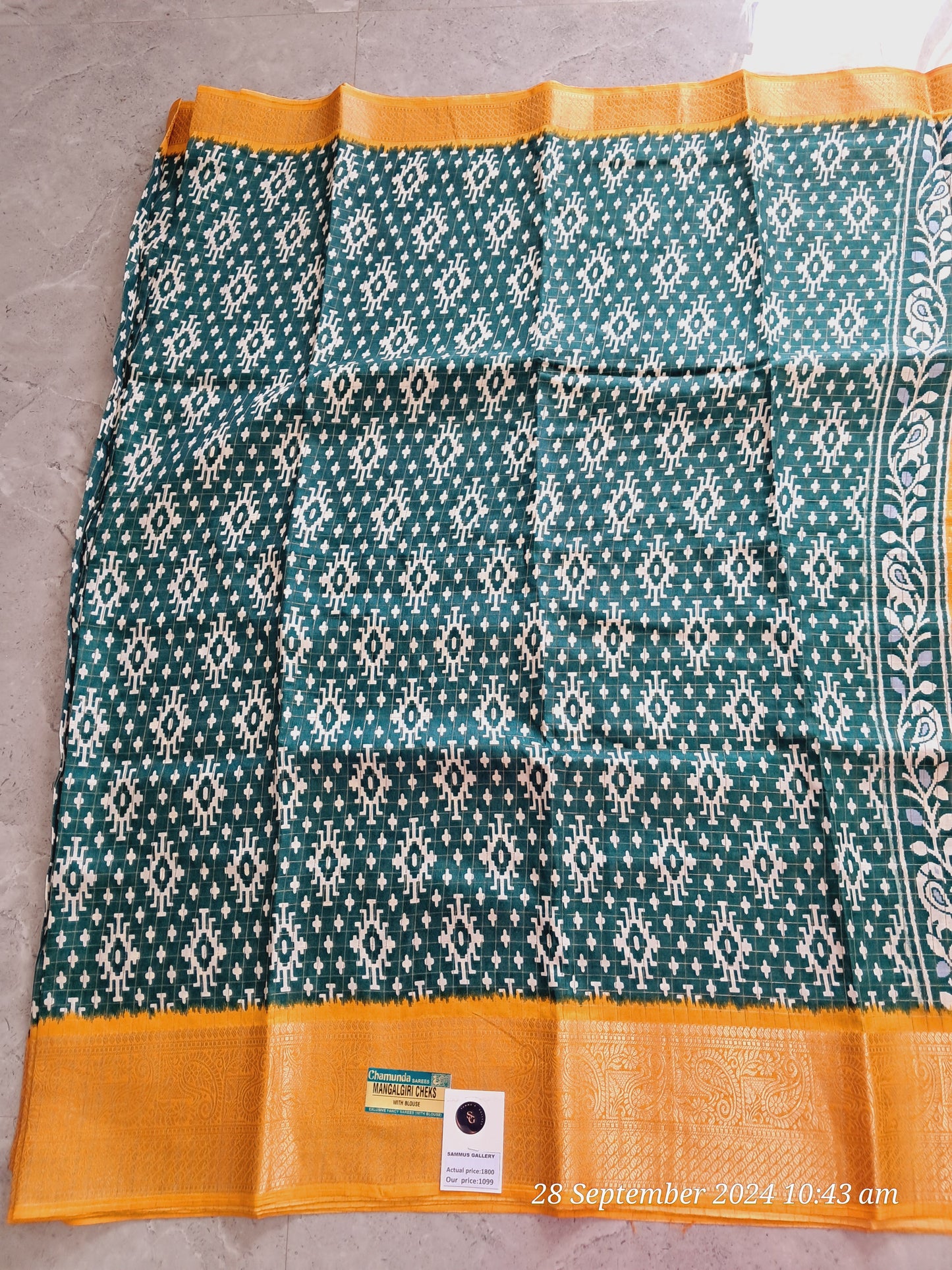 Mangalagiri checks sarees