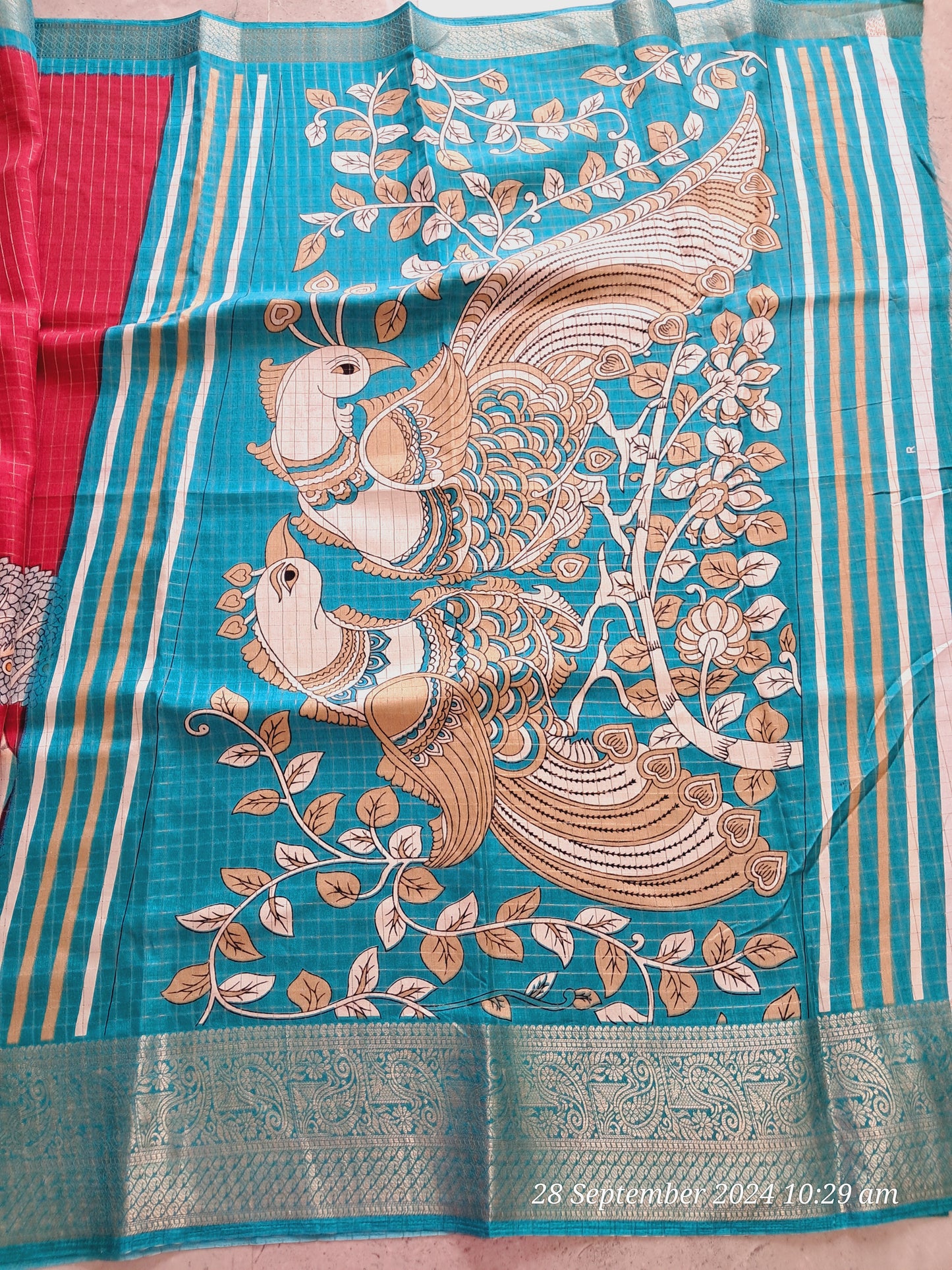 Mangalagiri checks sarees