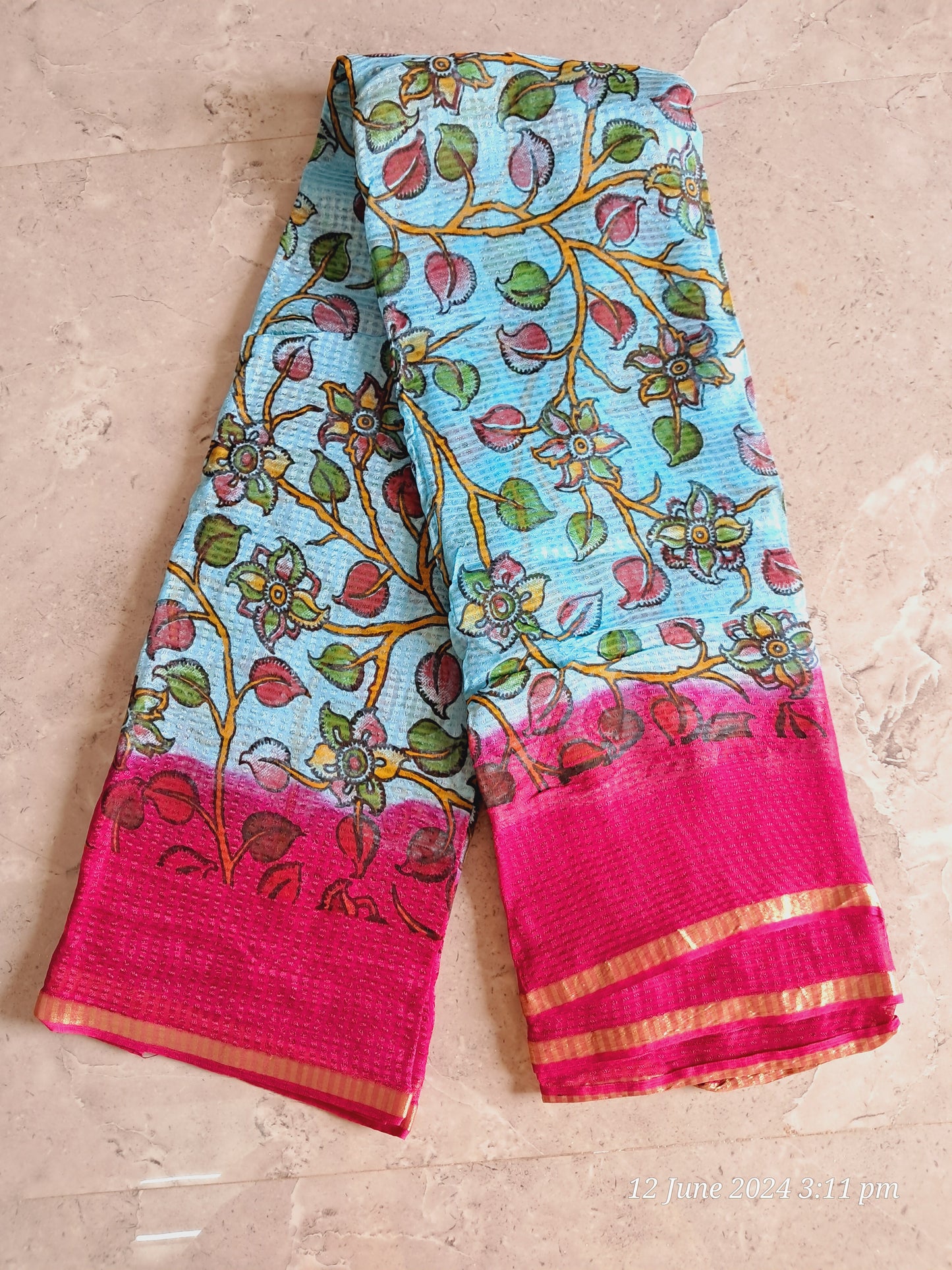 Kalamkari print sarees