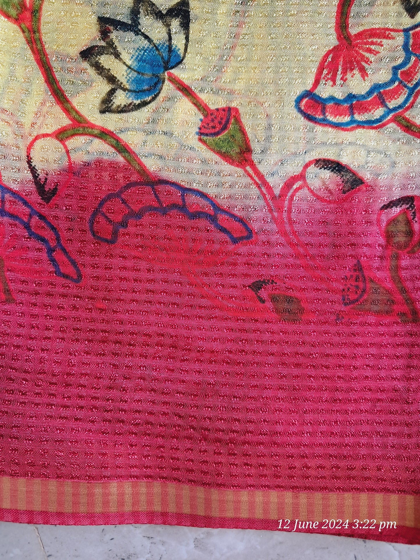 Kalamkari print sarees