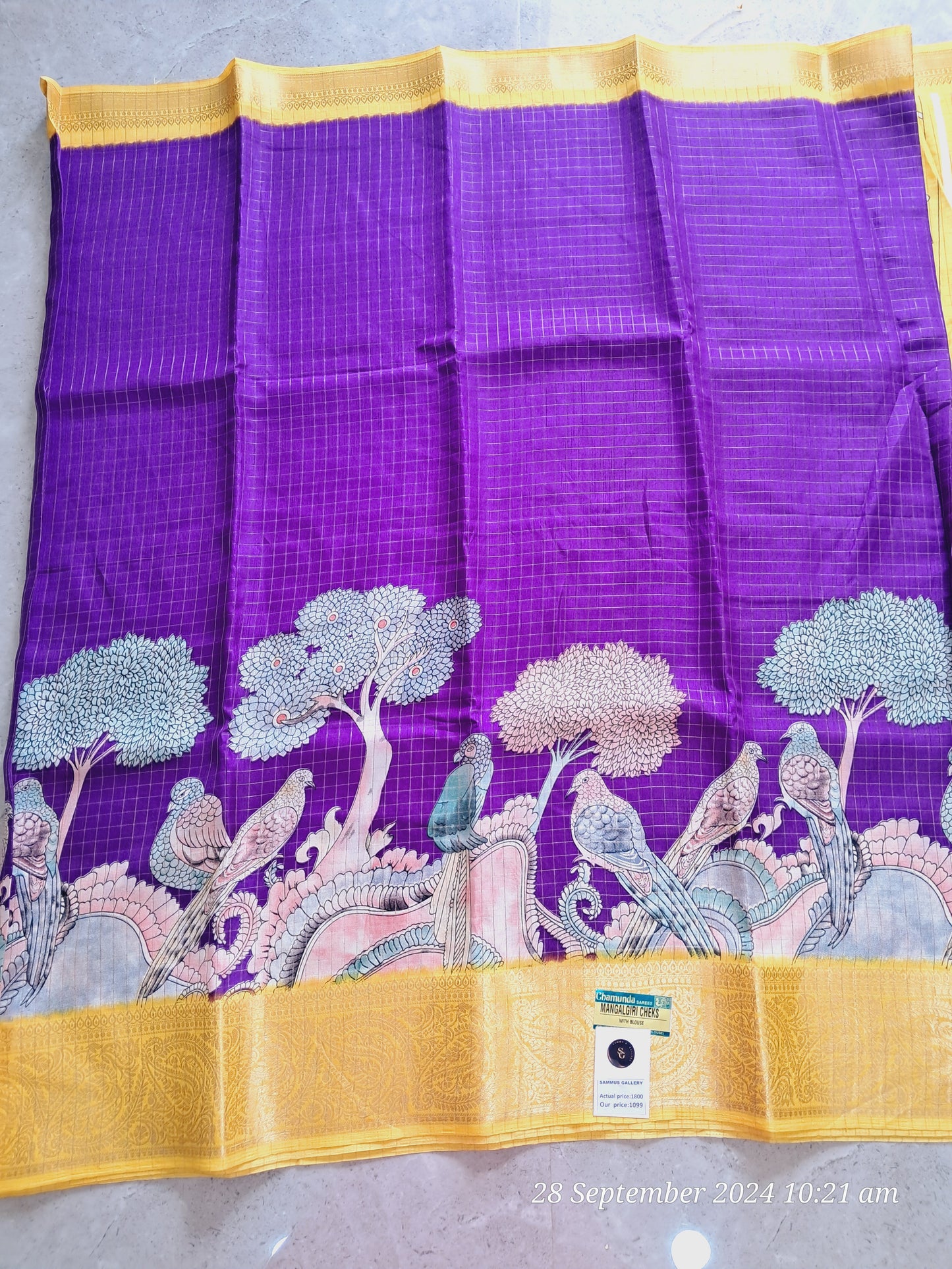 Mangalagiri checks sarees