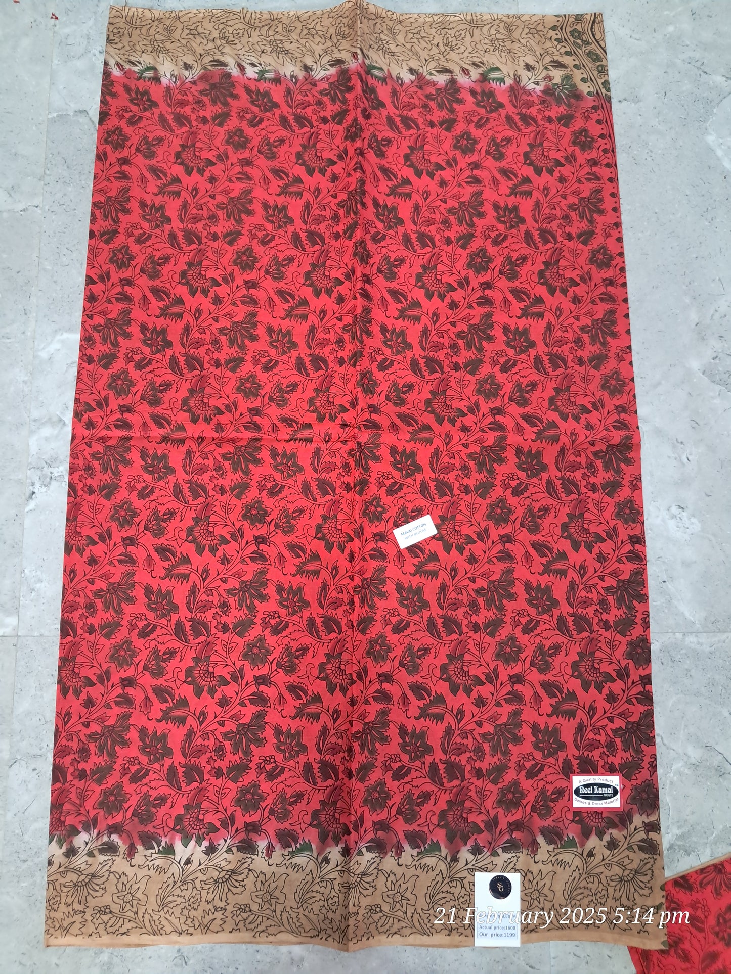 Cotton kalamkari sarees