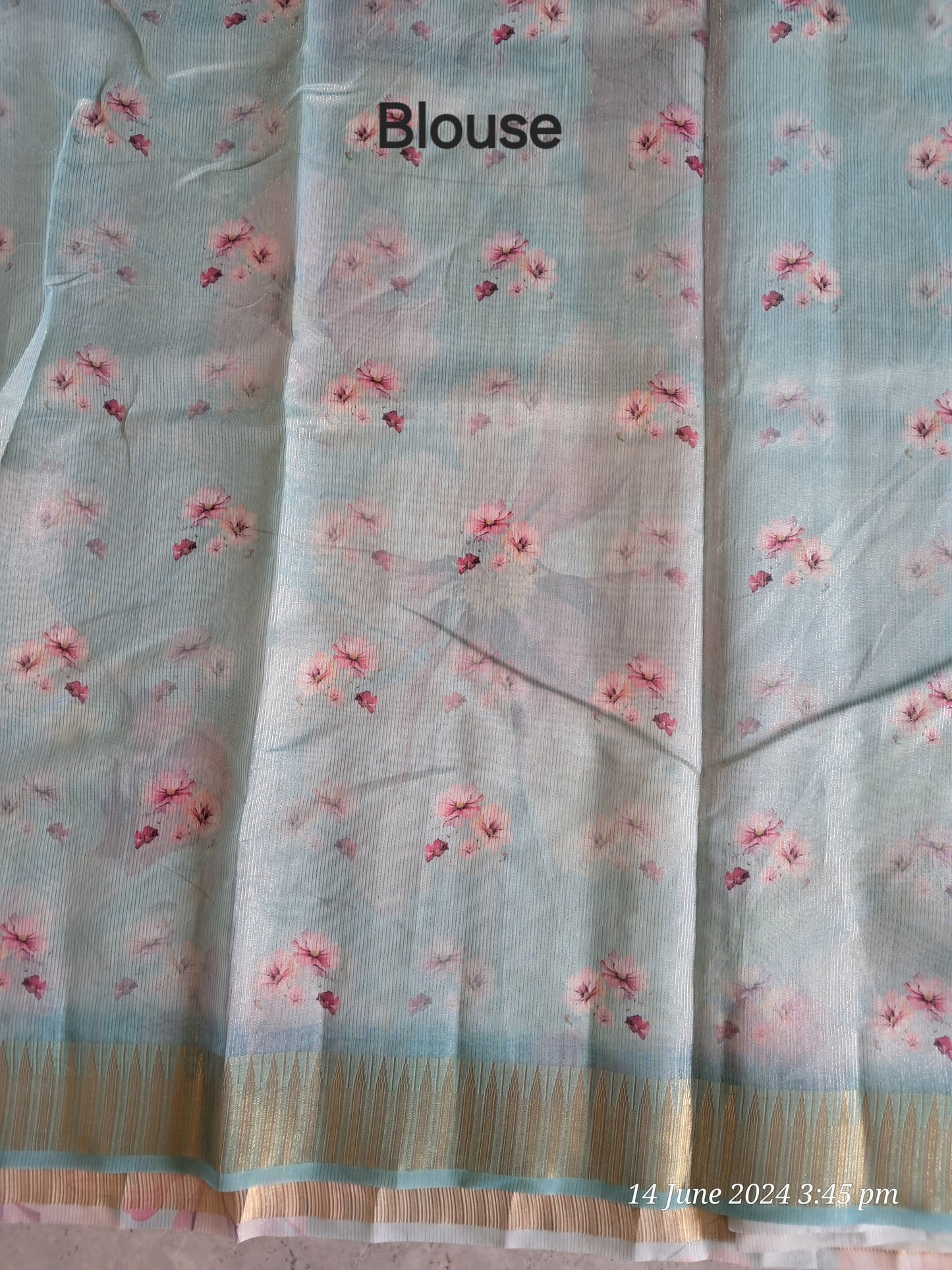 Digital floral print sarees