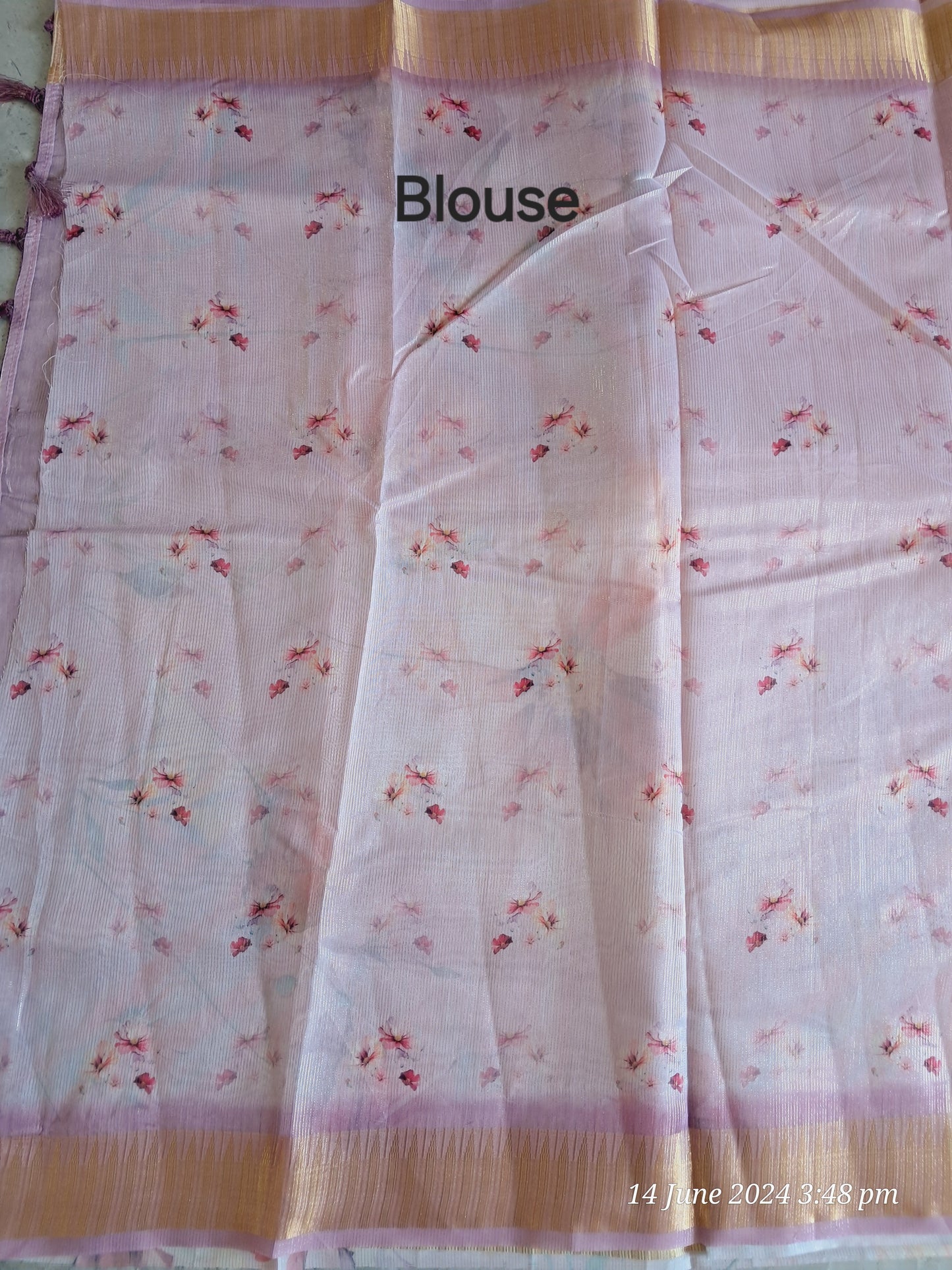Digital floral print sarees
