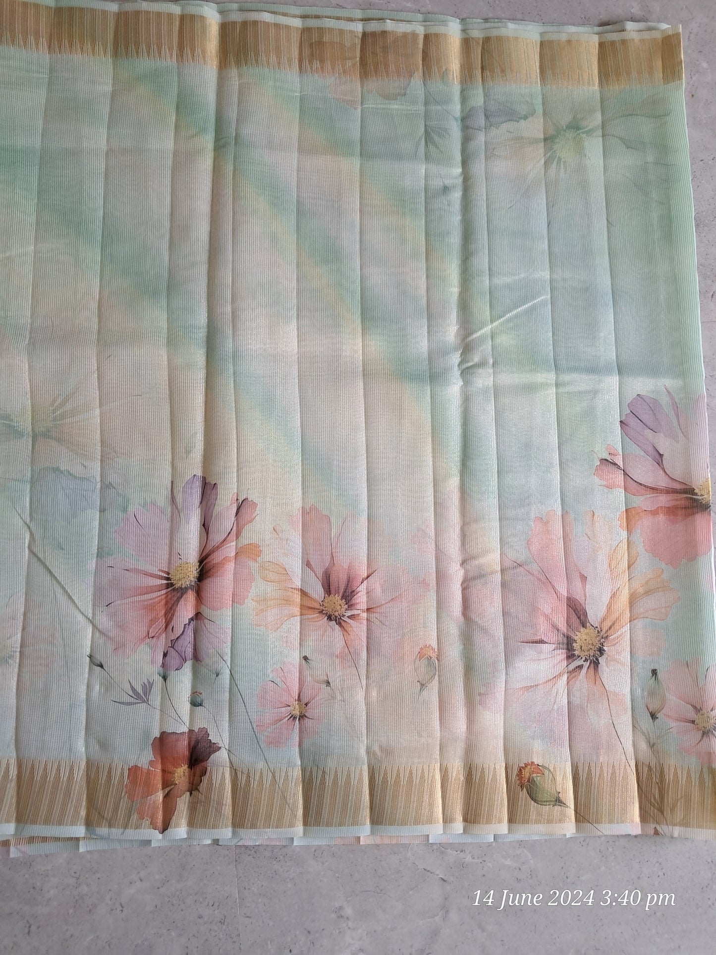 Digital print sarees